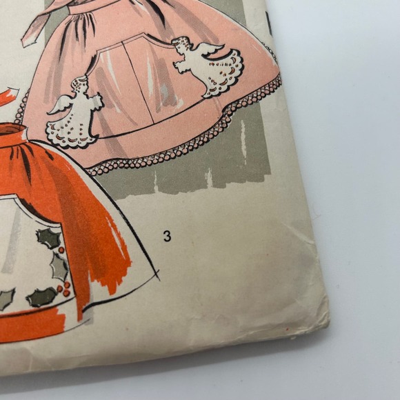 Advance Vintage 1950's Pattern #9564 Half Aprons One Size - Picture 4 of 7